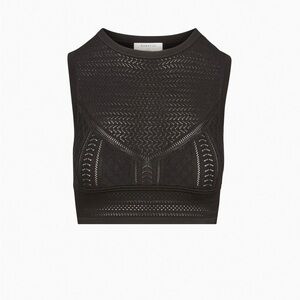 Babaton Black Pointelle Tank